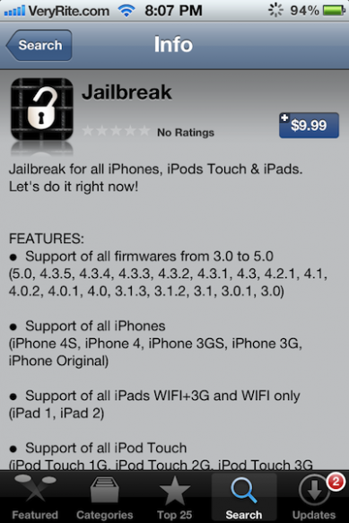 app store jailbreak