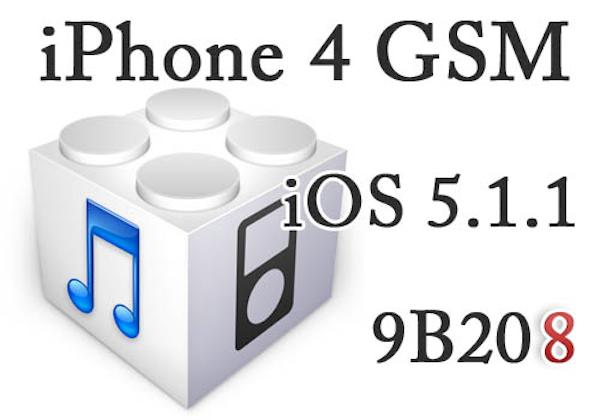 iphone4 ios 5.1.1 9b208