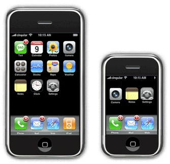 iphone mini smaller device